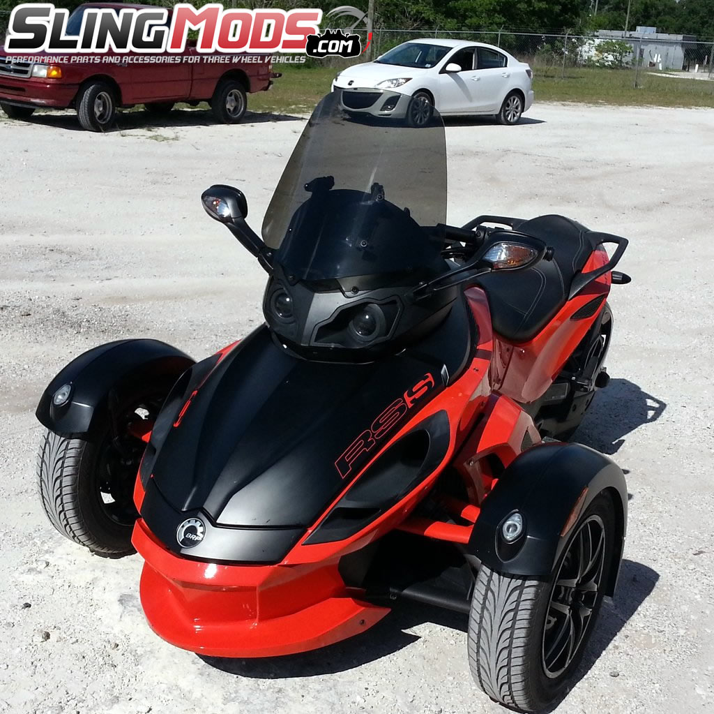 Can-Am Spyder / Tinted Clear Adjustable Windshields - MadStad